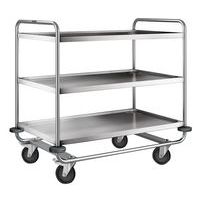 Transportwagen aus Edelstahl und Aluminium