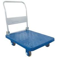 Kunststoffwagen mit herunterklappbarem Bügel - Tragkraft 300 kg - Manutan