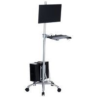 Mobiler Computer-Arbeitsplatz, einstellbar - Manutan Expert