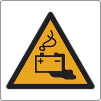 Panneau danger - Charge batterie en cours - Aluminium