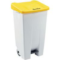 Fahrbarer Abfallbehälter mit Pedal - ergonomisch - für die Mülltrennung - 120 L - Manutan