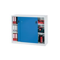 Armoire basse à portes coulissantes - Largeur 100 cm - Profondeur 60 cm