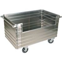 Transportwagen mit Aluminiumwänden - 1 halb offene Wand