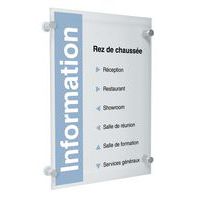 Türschild Crystal Sign - A3 - Durable