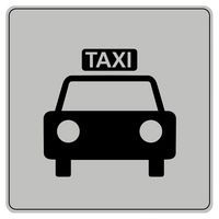 Pictogramme en polystyrène ISO 7001 - Taxi