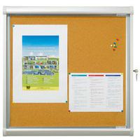 Vitrine extérieur Leader - Fond liège - Porte en plexiglass - Vanerum