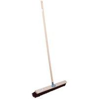 Holzstiel und Besen mit synthetischen Borsten, 80 cm - Manutan Expert