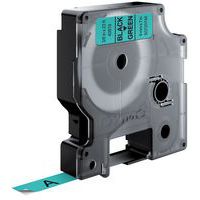 Etiketten DYMO D1 9 mm schwarz/grün
