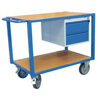 Wagen mit 2 Fachböden und 2 Schubladen - Tragkraft 500 kg - Fimm