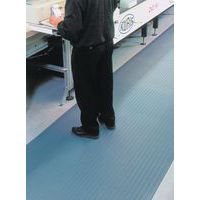 Tapis antifatigue ergonomique - Surface striée- Le mètre linéaire - Manutan