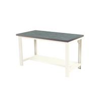 Werkbank Cubio mit festem Fachboden - Breite 150 cm - Linoleum
