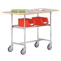 Rolltisch - 2 Fachböden - Tragkraft 100 kg