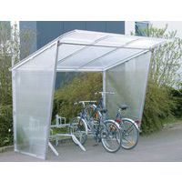 Gerade Seitenwand für Fahrradunterstand - Schräges Dach