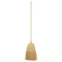Balai paille de Sorgho avec manche en bois naturel - Manutan Expert
