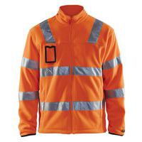 Fleecejacke hohe Sichtbarkeit, neonorange