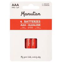 Alkali-Batterie AAA/LR03 - 4 Stück - Manutan Expert