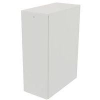Weißer Kasten mit seitlicher Öffnung, rechts - Höhe 115 cm - feste