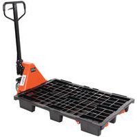 Handhubwagen 2000 kg + 30 Paletten 1200x800 mm - Manutan Expert