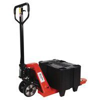Handhubwagen 2 t, 800 mm + 15 Paletten 600x400 mm - Manutan Expert
