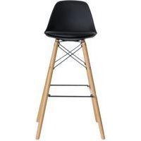2 Hocker Steelwood, Buchenholz-Fuß - Meet By Paperflow