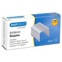 Schachtel mit 5000 verzinkten Heftklammern 24/6 - Rapesco
