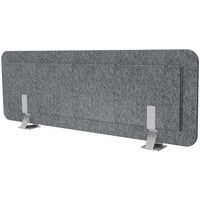 Schallschutzwand grau meliert + Halter für Anbauelement