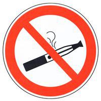 Verbotsschild Dampfen von E-Zigaretten verboten, Aluminium - Manutan Expert