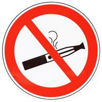 Verbotsschild Dampfen von E-Zigaretten verboten, selbstklebend - Manutan Expert