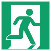 Schild - Notausgang rechts - PVC - Manutan Expert