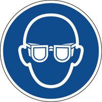 Schild „Schutzbrille tragen“, PVC - Manutan Expert