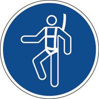 Schild „Auffanggurt benutzen“, PVC - Manutan Expert