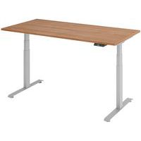 Bureau électrique 160 x 80 cm piétement Gris - Manutan Expert