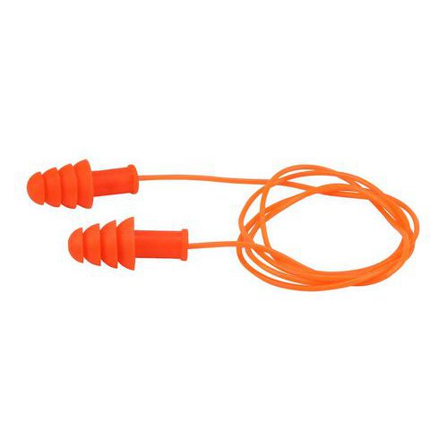 Bouchons d'oreilles cordés réutilisables SNR 30 Db - PIP Bouchons d'oreilles cordés réutilisables SNR 30 Db - PIP