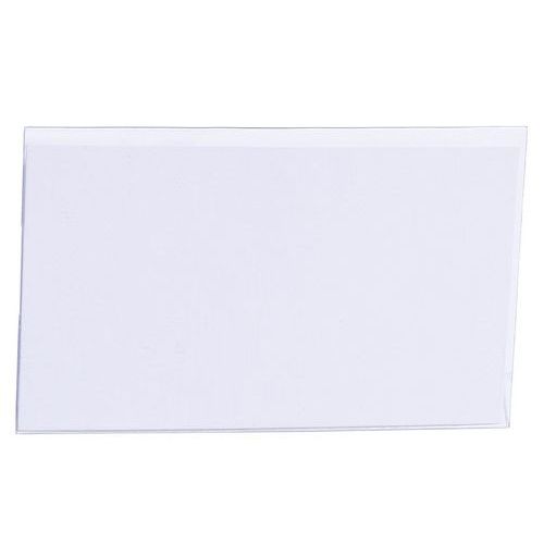 50 Namensschilder mit doppelter Klemme - Transparent - Sign