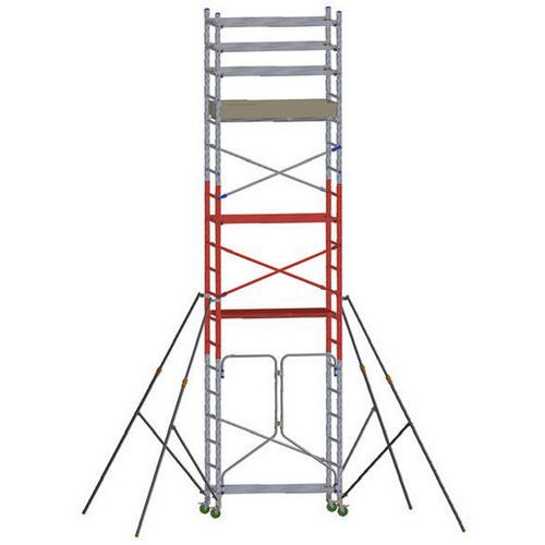 Échafaudage modulaire roulant à base pliante Alto 620-P - Module M1+M2+M3 - Facal