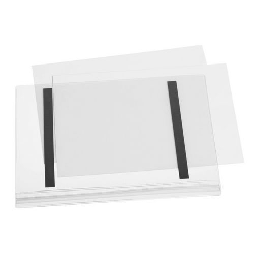 5 schmale A4-Taschen mit Magnethalterung - Durable