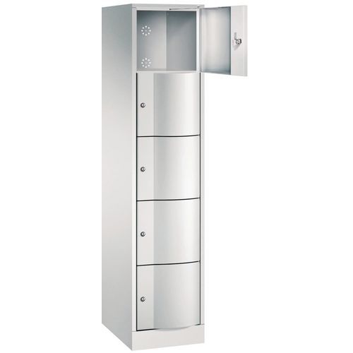 Vestiaire 5 cases antivandalisme - 1 colonne 380 mm - Sur socle - CP