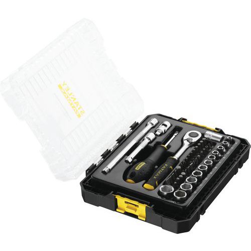 Werkzeugkoffer 1/4 Stackbox Fatmax - 48 Teile - STANLEY