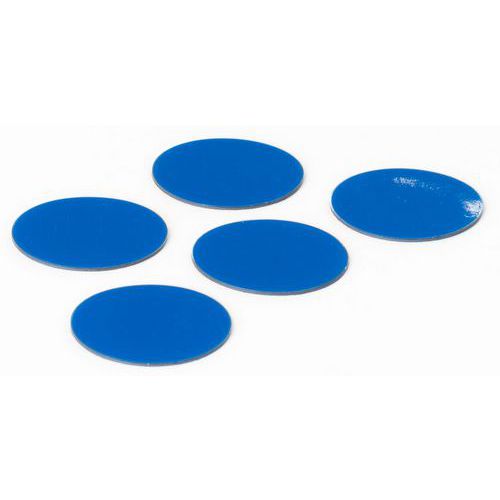 Satz mit 5 blauen Kreisen ‑ Smit Visual