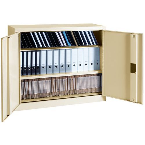 Einteiliger Schrank mit Flügeltüren – H 100 x B 120 cm - Manutan.ch