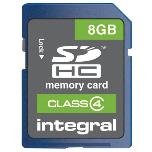 Carte mémoire SDHC Intégral class 4 Carte mémoire SDHC Intégral class 4