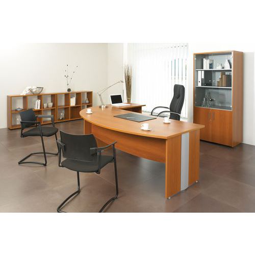 ensemble composé d'un bureau droit et d'un élément de retour ensemble composé d'un bureau droit et d'un élément de retour