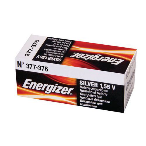 Pile oxyde d'argent pour montre - 376 - 377 - Energizer 