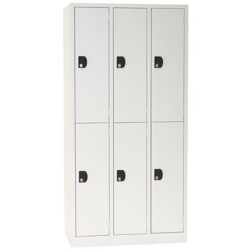 Vestiaire multicases Modulo - 1 à 3 colonnes - Sur socle - Manutan Expert