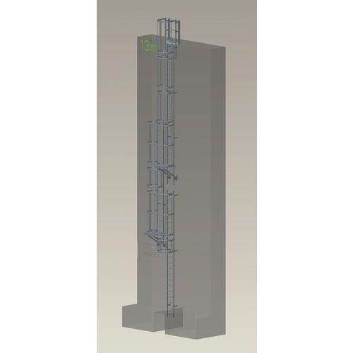 Kompletter Steigleitersatz - Höhe 13,75 m