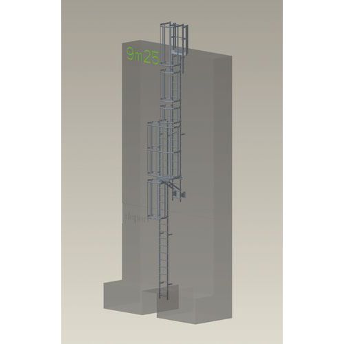 Kompletter Steigleitersatz - Höhe 9,75 m