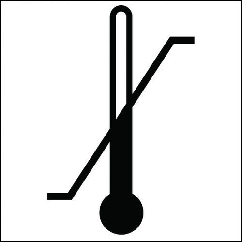 Étiquettes adhésives d'expédition Limite de température