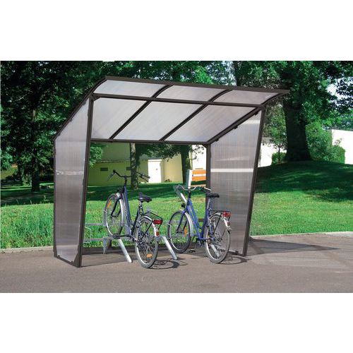Fahrradunterstand Mit Geneigtem Dach Ohne Fahhradst nder Anbaumodul fahrradunterstand-mit-geneigtem-dach-ohne-fahhradst-nder-anbaumodul