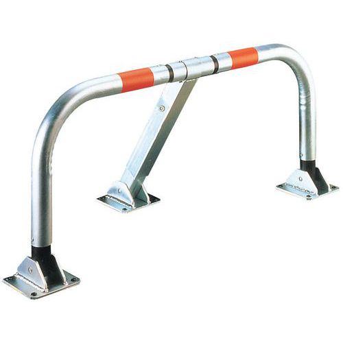 Barrière de parking avec amortisseurs - Serrure pompier