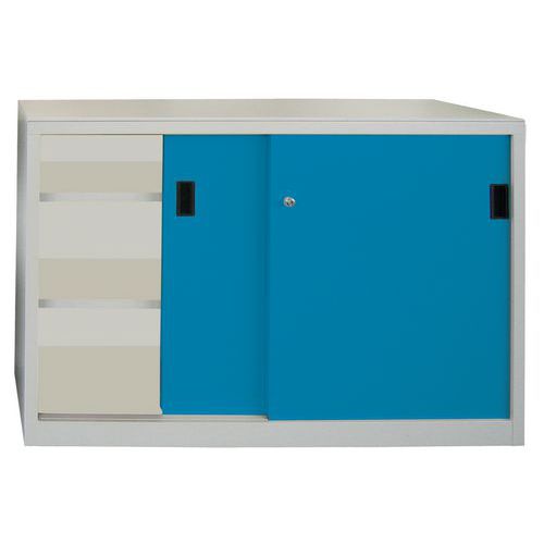 Vormontierter Schiebetürschrank - Höhe 100 cm Manutan Schweiz